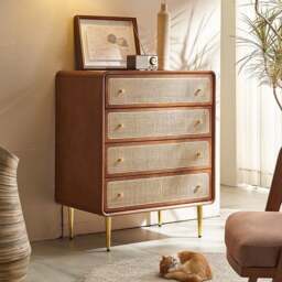 Rackhams Alexande Chests Of Drawers, Cabinet - Cherry Wood Colour - thumbnail 1