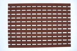 Rackhams Non-Slip PVC Duckboard Shower Mat - 61cm x 43cm - White - thumbnail 6