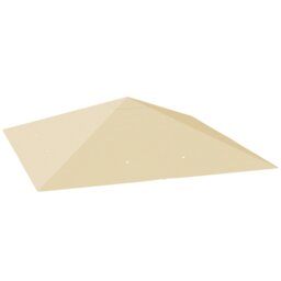 Rackhams 3 x 3(m) Gazebo Canopy Replacement Cover with Drain Holes, Beige - Grey - 600D Oxford fabric - 298L x 298Wcm - thumbnail 2