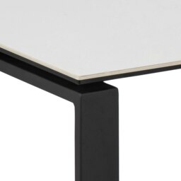 Rackhams Katrine Ceramic Coffee Table Set with Marble Effect Top - 1 - White and Black - White - thumbnail 5