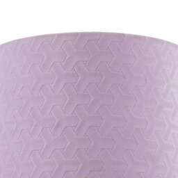 Rackhams Modern Lilac Velvet Fabric Drum Lampshade with Inner Cotton Lining - thumbnail 4