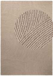 Rackhams Eleni Wool Rug – Natural Beige Colour - Ø 120 cm - thumbnail 2