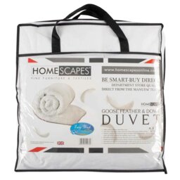 Rackhams 4.5 Tog Children's Duvet Luxury Goose Feather and Down for Summer, 120 x 150 cm