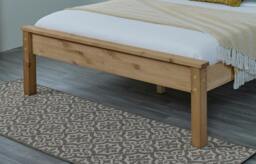 Rackhams Dorset Natural Wax Solid Pine Bed Frame, Shaker Headboard, 4 Sizes, Single to King - Waxed - 4FT6 - thumbnail 5