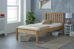 Rackhams Dorset Natural Wax Solid Pine Bed Frame, Shaker Headboard, 4 Sizes, Single to King - Waxed - 4FT6 - thumbnail 6