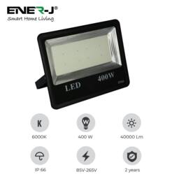 Rackhams 400W LED Floodlight, 120 lm/W Ultra Bright Outdoor Light, IP65 Waterproof, 6500K - thumbnail 2