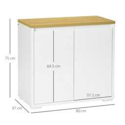 Rackhams Sideboard Living Room Cabinet with Double Door Cabinet Adjustable Shelf - thumbnail 5