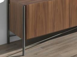 Rackhams TV stand walnut and dark steel 3240 - thumbnail 5