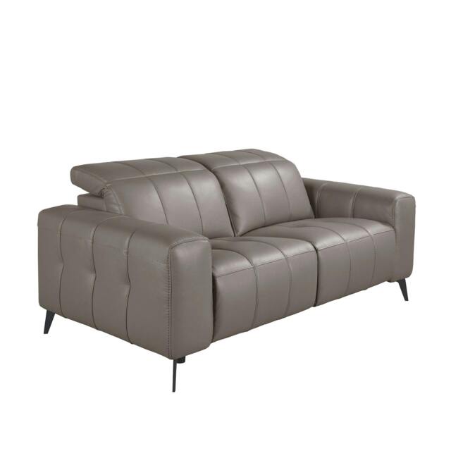 Rackhams Relax sofa in grey leather 6209/6210 - 176 x 110 x 98 - 2 - image 1