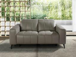 Rackhams Relax sofa in grey leather 6209/6210 - 176 x 110 x 98 - 2 - thumbnail 2