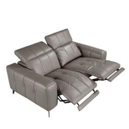 Rackhams Relax sofa in grey leather 6209/6210 - 176 x 110 x 98 - 2 - thumbnail 5