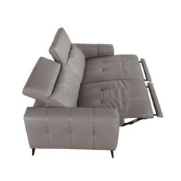 Rackhams Relax sofa in grey leather 6209/6210 - 176 x 110 x 98 - 2 - thumbnail 6