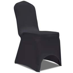 Rackhams Stretch Chair Cover 4 pcs Anthracite - thumbnail 2