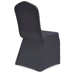 Rackhams Stretch Chair Cover 4 pcs Anthracite - thumbnail 5
