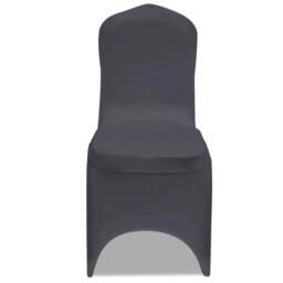 Rackhams Stretch Chair Cover 4 pcs Anthracite - thumbnail 3
