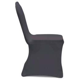 Rackhams Stretch Chair Cover 4 pcs Anthracite - thumbnail 4