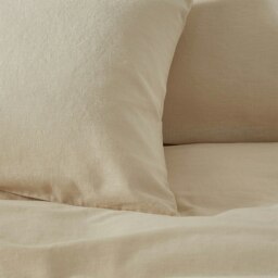Rackhams Touch of Linen Pillowcase Pair - One Size - Honeydew - thumbnail 5