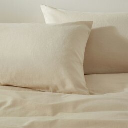 Rackhams Touch of Linen Pillowcase Pair - One Size - Honeydew - thumbnail 6