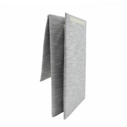 Rackhams Serena Foldable Fabric Laundry Hamper with Lid for Bedroom and Bathroom Use, Light Grey - thumbnail 4