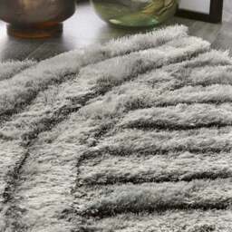Rackhams Dallas Silver Grey Shaggy Rug - 80X150 cm - thumbnail 2