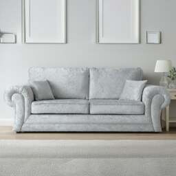 Rackhams Chelsea Crushed Velvet Full Back Sofa Suite - Mink - thumbnail 6