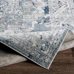 Rackhams Jolie-Vintage Grey Blue Ivory Brown Traditional Boho Rug - 160 x 220 cm - thumbnail 4