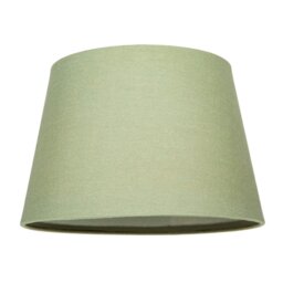 Rackhams Classic 10 Inch Olive Green Linen Fabric Drum Table/Pendant Lamp Shade 60w Max