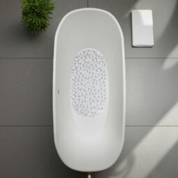 Rackhams Otto Clear Anti Slip PVC Bath Mat 69cm x 36cm