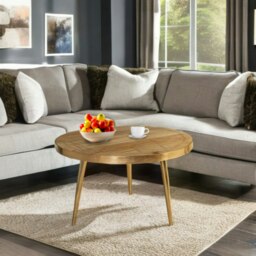 Rackhams Round Coffee Table Barbuto Light Mango - thumbnail 3