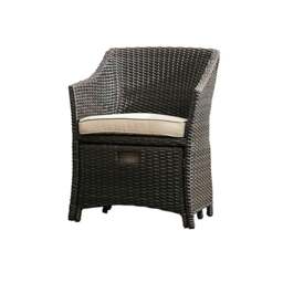 Rackhams Bosco Rattan Garden Armchair And Ottoman, Indoor/ Outdoor Furniture - Table - thumbnail 2