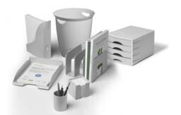 Rackhams Waste Bin ECO - Eco-Friendly Paper Basket - 16 Litre - Grey - thumbnail 2