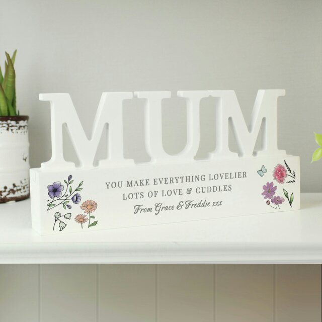 Rackhams Personalised Wild Flowers Mum Ornament - image 1