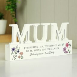 Rackhams Personalised Wild Flowers Mum Ornament - thumbnail 2