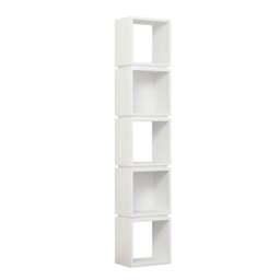 Rackhams Multi Modern Bookcase Display Unit Stylish Freestanding Storage Oak White 167cm Tall - Mocha, Anthracite Grey - thumbnail 6