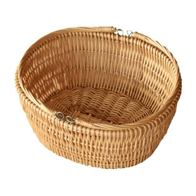 Rackhams Oval Market Deep Wicker Shopping Basket