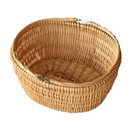 Rackhams Oval Market Deep Wicker Shopping Basket