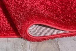 Rackhams Polyester Shaggy Rug - Red - 60cm x 110cm (2ft x 3.5ft) - thumbnail 4
