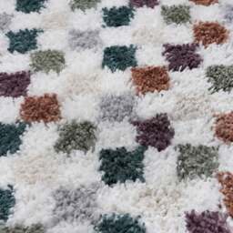 Rackhams Moodi Shaggy Multicolour Pulseway Rug - Ø 120 cm - thumbnail 4