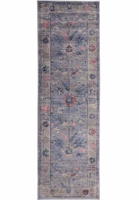 Rackhams Traditional Floral Rug – Grey Eleganc - 68X235 cm - image 1