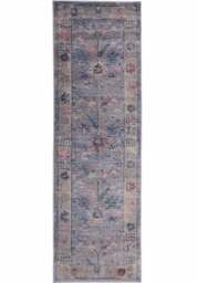 Rackhams Traditional Floral Rug – Grey Eleganc - 68X235 cm - thumbnail 1