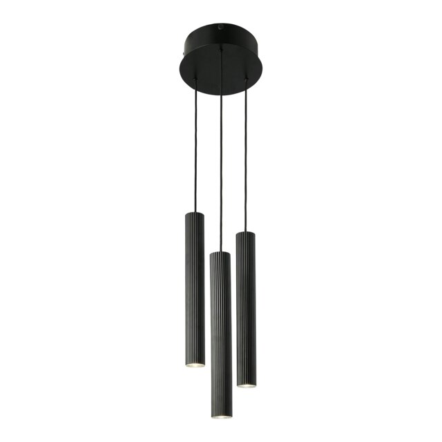 Rackhams Vico 3-Rondel - Ceiling pendant - Black - Black - Metal - 1 - image 1