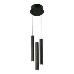 Rackhams Vico 3-Rondel - Ceiling pendant - Black - Black - Metal - 1 - thumbnail 1