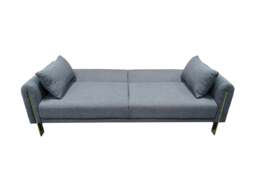 Rackhams Como 2 Seater Sofa Bed in Grey or Silver - Silver - thumbnail 6