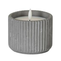 Rackhams Luxe Collection Ribbed Table Lamp - Grey - 9cm x 9cm x 9cm - Grey - 100% Mixed - thumbnail 2