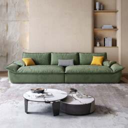 Rackhams Sawyer Single Seater, Two Seater, Three Seater, Four Seater, Five Seater Sofa, Green - Others (Velvet) - Three Seater 280CM - thumbnail 3