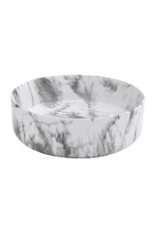 Rackhams Round Marble Vessel Bathroom Sink - Grey - thumbnail 4