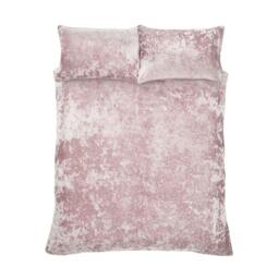 Rackhams Crushed Velvet Duvet Cover Set - Silver - King - thumbnail 6