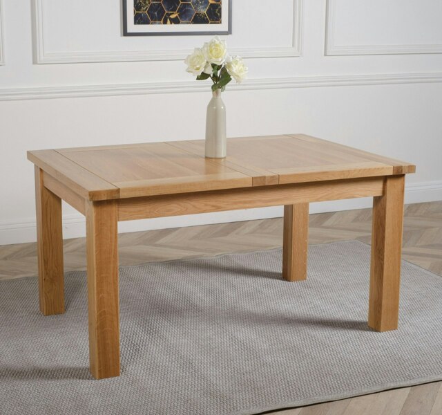 Rackhams Seattle 150 - 210cm Oak Extendable Dining Table - Brown - Matte Laquer - 1 - image 1