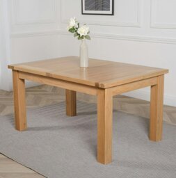 Rackhams Seattle 150 - 210cm Oak Extendable Dining Table - Brown - Matte Laquer - 1 - thumbnail 3