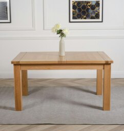 Rackhams Seattle 150 - 210cm Oak Extendable Dining Table - Brown - Matte Laquer - 1 - thumbnail 2